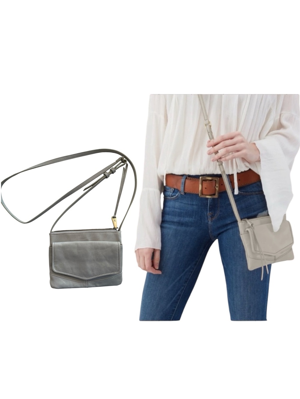 NEW!  Hobo Amble Leather Crossbody Bag